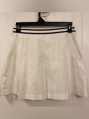 Prince white pleated skirt